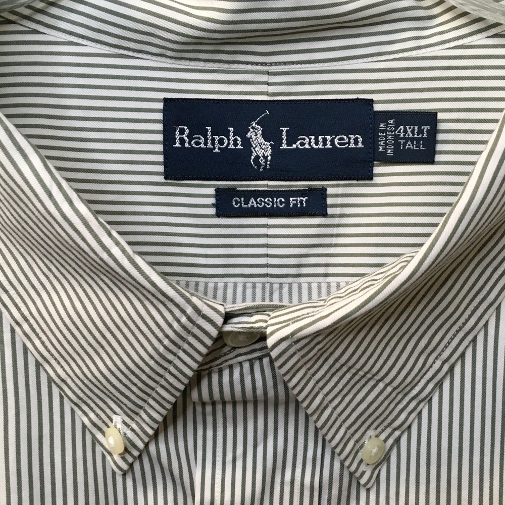 Ralph Lauren Shirt, Ralph Lauren Big & Tall Dress Shirt, Size: 4XLT - Picture 3 of 4